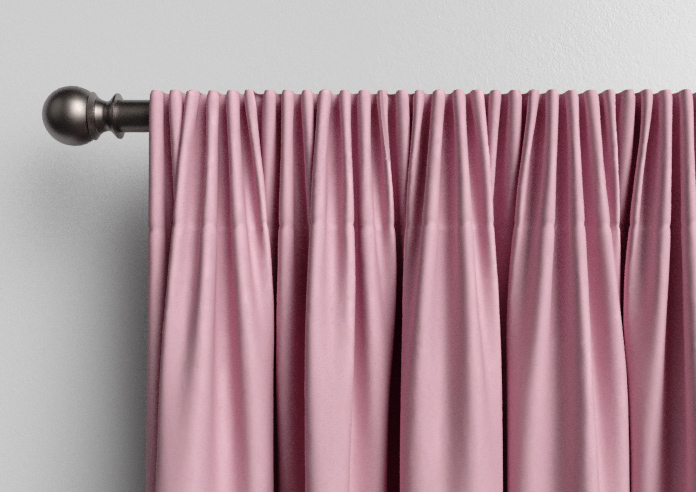 Faux Suede, Pastel Pink - Made to Measure Curtains - Image 9